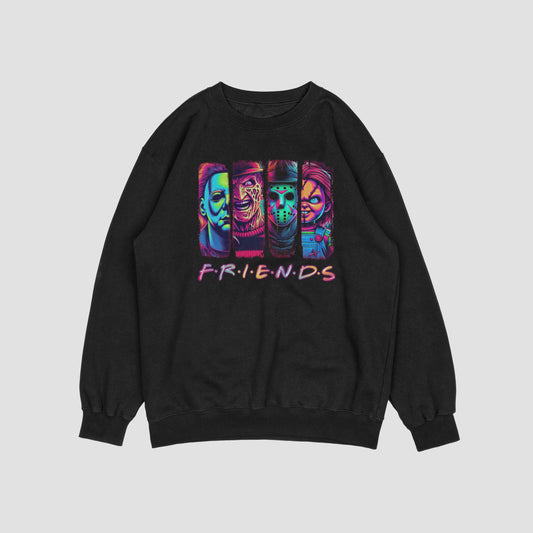 "Friends" Adult Halloween Crewneck Sweatshirt (Unisex)