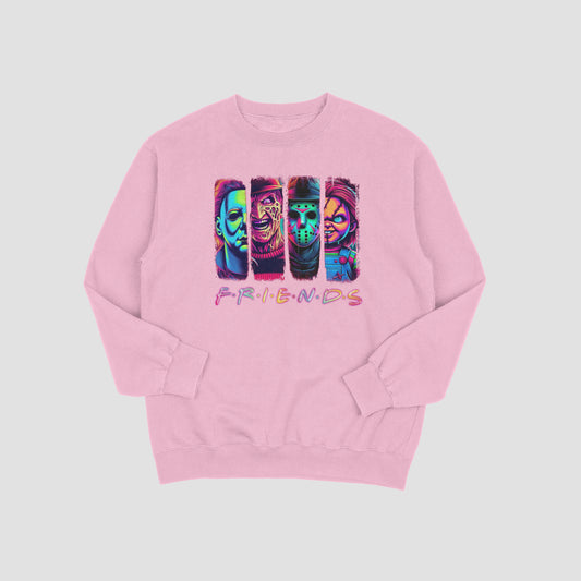 "Friends" Adult Halloween Crewneck Sweatshirt (Unisex)