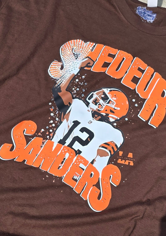 LIMITED EDITION Sheduer "Perfect Timing" Sanders Rhinestone Tee (Unisex)